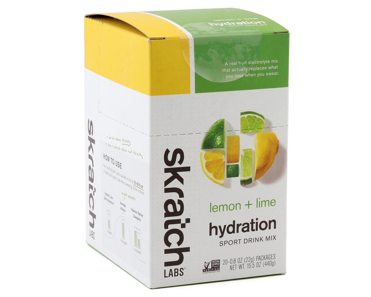 Skratch Labs Hydration Sport Drink Mix (Lemon Lime) (20 | 0.8oz Packets)